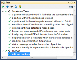 SQLTest - new test passing SQLTest - new test passing